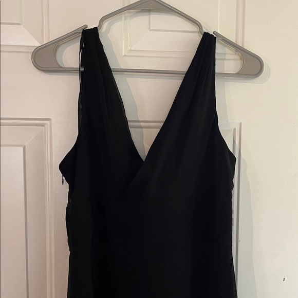 J. Crew Black V-Neck Midi Dress - Picture 5 of 6